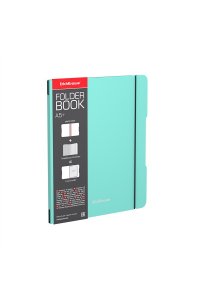 ТЕТР 48 КЛЕТ А5+ FOLDERBOOK PASTEL НА РЕЗИНКЕ MINT (ПЛАСТ ОБЛ) АРТ.EK 53704