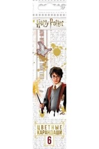КАРАНДАШИ 6ЦВ HATBER ГАРРИ ПОТТЕР /ЕВРОПОДВЕС/ АРТ.BKC_06119