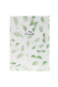 ЗАПИСН КН 80Л В6 ХАТБЕР СПИРАЛЬ ПЛАСТИК NATURAL LEAVES 80Б6B1МС_33480 (0381)