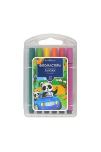 ФЛОМАСТЕРЫ 12ЦВ FUNCOLOR JUMBO ПЛАСТИК ПЕНАЛ (2 ВИДА) *BV*АЛЬТ АРТ.32-0041 (8592/7129)