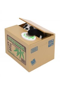 КОПИЛКА МЕХАНИЧЕСКАЯ ВОРИШКА ПАНДА В КОРОБКЕ БАМБУК КМ-2272