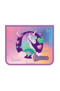 ПАПКА Д/ТЕТР 1 ОТД А5 НА МОЛНИИ 50 ММ ФОЛЬГА UNICORN (КАРТОН) ПЧЕЛКА ПМ-А5-22 (5551)