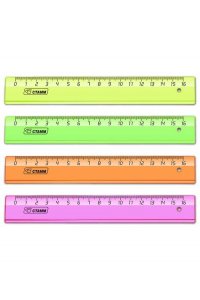 ЛИНЕЙКА 16СМ ЦВ НЕОН СТАММ ЛН01/010