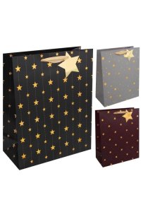 ПАКЕТ ПОДАР 26*32*12 ЗВЁЗДЫ KARIIOU 253886 (4257)