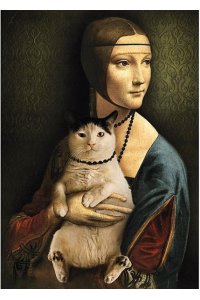 ПАЗЛЫ 1000 TREFL ДАМА С КОШКОЙ TR10663 (6633)