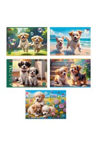 АЛЬБОМ Д/РИС 12Л ХАТБЕР ПУШИСТОЕ СЧАСТЬЕ АРТ.12А4В (3288)