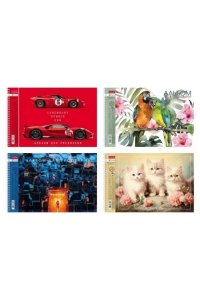 АЛЬБОМ Д/РИС 40Л ХАТБЕР СПИРАЛЬ АССОРТИ- ВЫПУСК №3 40А4ВСП (4670)