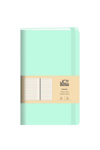БЛОКНОТ 96Л А5 ЛИН ЭКСМО КОЖЗАМ НА РЕЗИНКЕ JOY BOOK МЕНТОЛОВЫЙ БДБЛ5964164