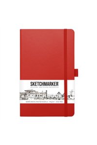 СКЕТЧБУК SKETCHMARKER 80Л 13*21СМ КРАСНЫЙ ВИНТАЖ АРТ.25604003SM (2808)