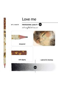 КАРАНДАШ Ч/Г LOVE ME КОТИКИ СЧАСТЬЕ НВ *BV* 21-0030/79 (9949)