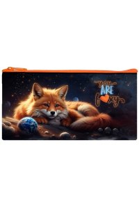 ПЕНАЛ ПМП 17-20 210*120 ПОЛИЭСТЕР COSMO FOX /РУЧКА НА КАРАБИНЕ/ ОНИКС 87038