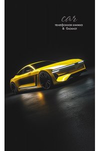 ТЕЛЕФ КНИЖКА 48Л А6 КТС+БЛОКНОТ АВТО НА ЧЕРНОМ АРТ.С0228-115 (6551)