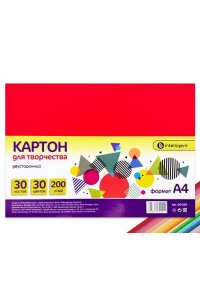 ЦВ КАРТОН А4 30Л 30ЦВ200ГР/М2 ДВУСТОРОННИЙ НЕМЕЛ АРТ.DO-225 (9212)