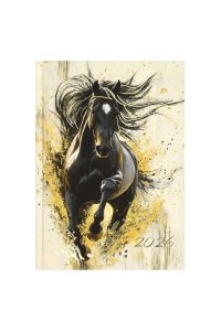 ЕЖЕДНЕВНИК 2026 160Л А5 ФЕНИКС+ МАТОВ ЛАМИН ВОРОНОЙ КОНЬ АРТ. 71535