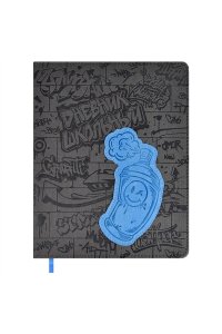 ДНЕВНИК Д/ШК 48Л ФЕНИКС+ ТВ КОЖЗАМ ПУХЛ С АППЛИКАЦ КОЖЗАМ ГРАФФИТИ 62125