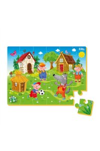ПАЗЛЫ МЯГ 24 ЭЛ А4 СКАЗКИ ТРИ ПОРОСЕНКА ET02-014 (2351)