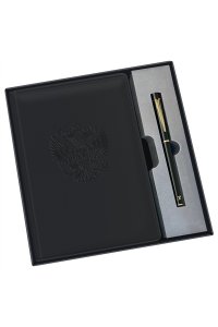 ЕЖЕДНЕВНИК 136Л А5 BG КОЖЗАМ + РУЧКА ( ПОДАРОЧНЫЙ НАБОР) ОРЕЛ DUA5_67144