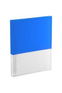 ПАПКА НА 4 КОЛЬЦАХ 24 ММ СОФТ-ТАЧ ГОЛУБАЯ BERLINGO SEMICOLOR RB4_4D972 (3228)