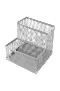 ПОДСТАВКА KWELT МЕТАЛЛ 2 ОТД СЕТЧАТ СЕРЕБРО K-12509 (5019)