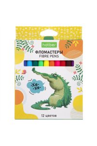 ФЛОМАСТЕРЫ 12 ЦВ ХАТБЕР ZOO /ЕВРОПОДВЕС/ FP_083820 (8915)