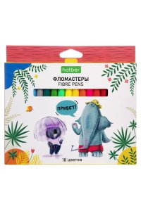 ФЛОМАСТЕРЫ 18 ЦВ ХАТБЕР ZOO /ЕВРОПОДВЕС/ FP_083821 (8922)