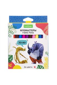 ФЛОМАСТЕРЫ 24 ЦВ ХАТБЕР ZOO /ЕВРОПОДВЕС/ FP_083822 (8939)