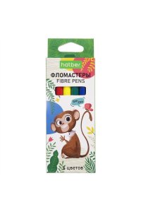 ФЛОМАСТЕРЫ 6 ЦВ ХАТБЕР ZOO /ЕВРОПОДВЕС/ FP_083819 (8908)