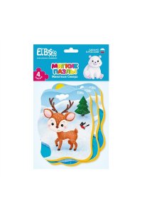 ПАЗЛЫ МЯГ 4 КАРТИНКИ 16 ЭЛ ЖИВОТНЫЕ СЕВЕРА /ПАКЕТ/ ET02-029 (8100)