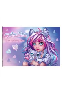 АЛЬБОМ Д/РИС 24Л ФЕНИКС+ ДЕВУШКА С БАРСОМ АРТ. 64698