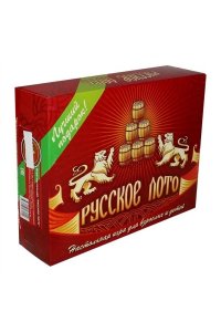 НАСТ ИГРА РУССКОЕ ЛОТО (ДРЕВОПЛАСТ БОЧОНКИ) /КРАСНАЯ КОРОБКА/АРТ.03-020/0149