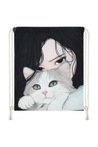 МЕШОК Д/ОБУВИ КОКОС 36*44 СМ ЛЮБИМЫЙ КОТИК 260202 (9474)