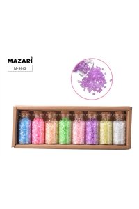 НАБОР БИСЕРА №3 (8ЦВ*13Г) СТЕКЛЯН КОЛБА/КАРТОНН КОРОБКА MAZARI M-9913 (8652)