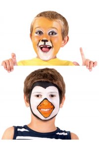 КРАСКИ Д/ГРИМА 6ЦВ (КАРАНДАШ, СПОНЖ, АППЛИКАТОР)АРТ. КС-4625