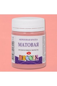 КРАСКА АКРИЛ 50МЛ ДЕКОЛА ПЫЛЬНАЯ РОЗА (МАТОВАЯ) 14328371 (8440)