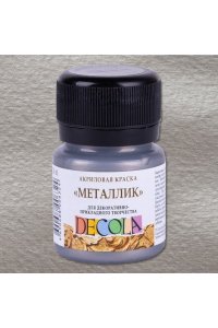 КРАСКА АКРИЛ 20МЛ ДЕКОЛА МЕТАЛЛИК СЕРЕБРО ТЕМНОЕ 4926962 (6324)