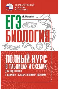 Маталин А.В. ЕГЭ. Биология. Полный курс в таблицах и схемах для подготовки к ЕГЭ