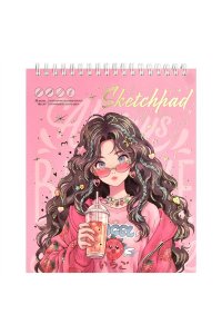 СКЕТЧПАД 30Л А5+ ФЕНИКС+ СПИРАЛЬ КЛУБНИЧНОЕ НАСТРОЕНИЕ (АКВАРЕЛЬН БУМ) 67723