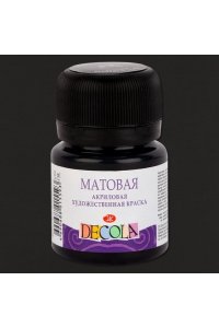 КРАСКА АКРИЛ 20МЛ ДЕКОЛА ЧЕРНАЯ (МАТОВАЯ) 14326810 (5593)
