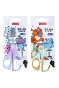 НОЖНИЦЫ 130ММ HATBER АНИМЕ В АСС /ЕВРОПОДВЕС/ CS_088660 (2574)