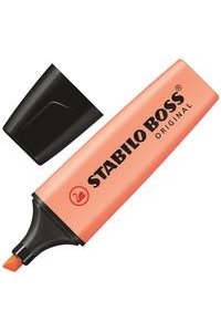 МАРКЕР ТЕКСТОВ STABILO BOSS ORIGINAL PASTEL ПЕРСИКОВЫЙ 70/126 (2386)
