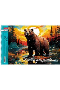 АЛЬБОМ Д/РИС 40Л СПИРАЛЬ ХАТБЕР ДИКИЙ МИР РОССИИ В АСС 40А4ТВСП (3413)