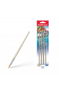 НАБОР КИСТЕЙ 4ШТ СИНТЕТИКА (Д/АКВАРЕЛИ И ГУАШИ) ARTBERRY АРТ.36499