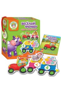 НАСТ ИГРА НА ЛИПУЧКАХ ВЕСЕЛЫЙ ФЕРМЕР (3-6 ЛЕТ) АРТ.VT1310-01 (0033)