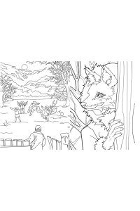 Мордас Д.С. Зайчик. Раскраска