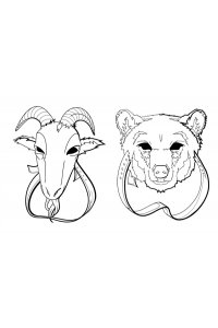 Мордас Д.С. Зайчик. Раскраска