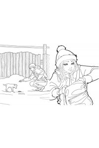 Мордас Д.С. Зайчик. Раскраска