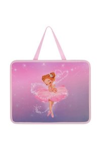 ПАПКА С РУЧКАМИ А4 10 СМ ПЛАСТИК SMALL BALLERINA КОКОС 250914 (4385)