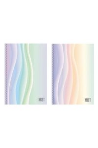 ТЕТР 96 КЛЕТ А4 ХАТБЕР СПИРАЛЬ МАТОВ ЛАМИН SOFT-TOUCH MIST В АСС 96Т4ЛВ1ГР (7585)