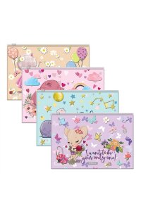 ПАПКА КОНВЕРТ НА МОЛНИИ B5 CUTE ANIMALS (ZIP-ПАКЕТ) В АСС ЕК 54923