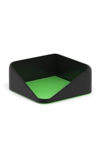 ПОДСТАВКА Д/БУМ БЛОКА ПЛАСТИКОВАЯ FORTE ACCENT ЧЕРНАЯ С ЗЕЛЕНОЙ ВСТАВКОЙ EK 55977